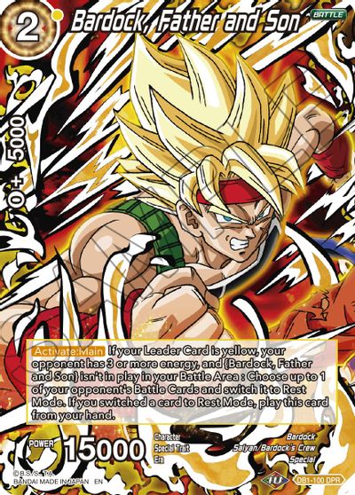 Bardock, Father and Son (Reprint) (DB1-100) [Battle Evolution Booster] | Event Horizon Hobbies CA