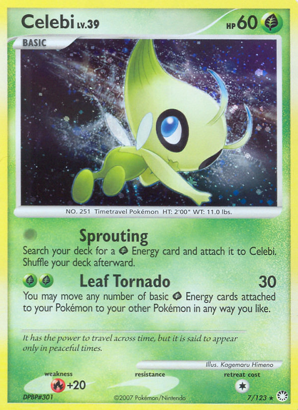 Celebi (7/123) [Diamond & Pearl: Mysterious Treasures] | Event Horizon Hobbies CA