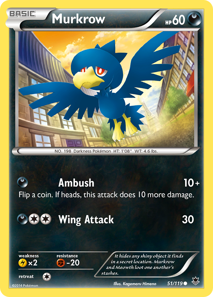 Murkrow (51/119) [XY: Phantom Forces] | Event Horizon Hobbies CA