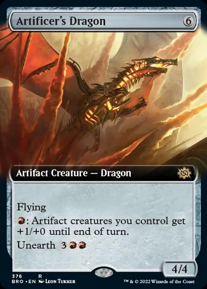 Artificer's Dragon (Extended Art) [The Brothers' War] | Event Horizon Hobbies CA