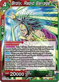 Broly, Rapid Barrage (BT7-116_PR) [Assault of the Saiyans Prerelease Promos] | Event Horizon Hobbies CA