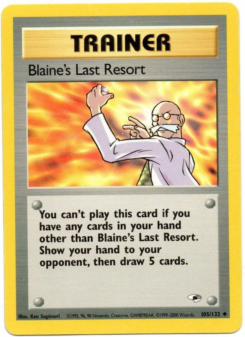 Blaine's Last Resort (105/132) [Gym Heroes Unlimited] | Event Horizon Hobbies CA