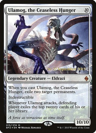 Ulamog, the Ceaseless Hunger [Battle for Zendikar Promos] | Event Horizon Hobbies CA