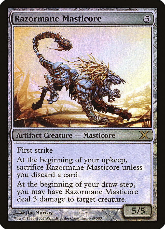 Razormane Masticore (Premium Foil) [Tenth Edition] | Event Horizon Hobbies CA