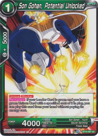 Son Gohan, Potential Unlocked (BT10-067) [Rise of the Unison Warrior] | Event Horizon Hobbies CA