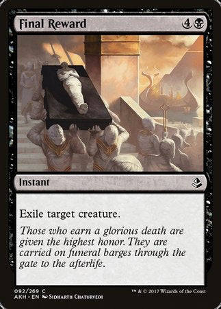 Final Reward [Amonkhet] | Event Horizon Hobbies CA