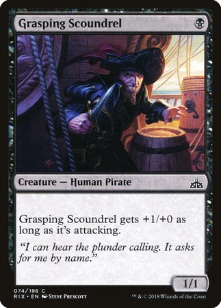 Grasping Scoundrel [Rivals of Ixalan] | Event Horizon Hobbies CA