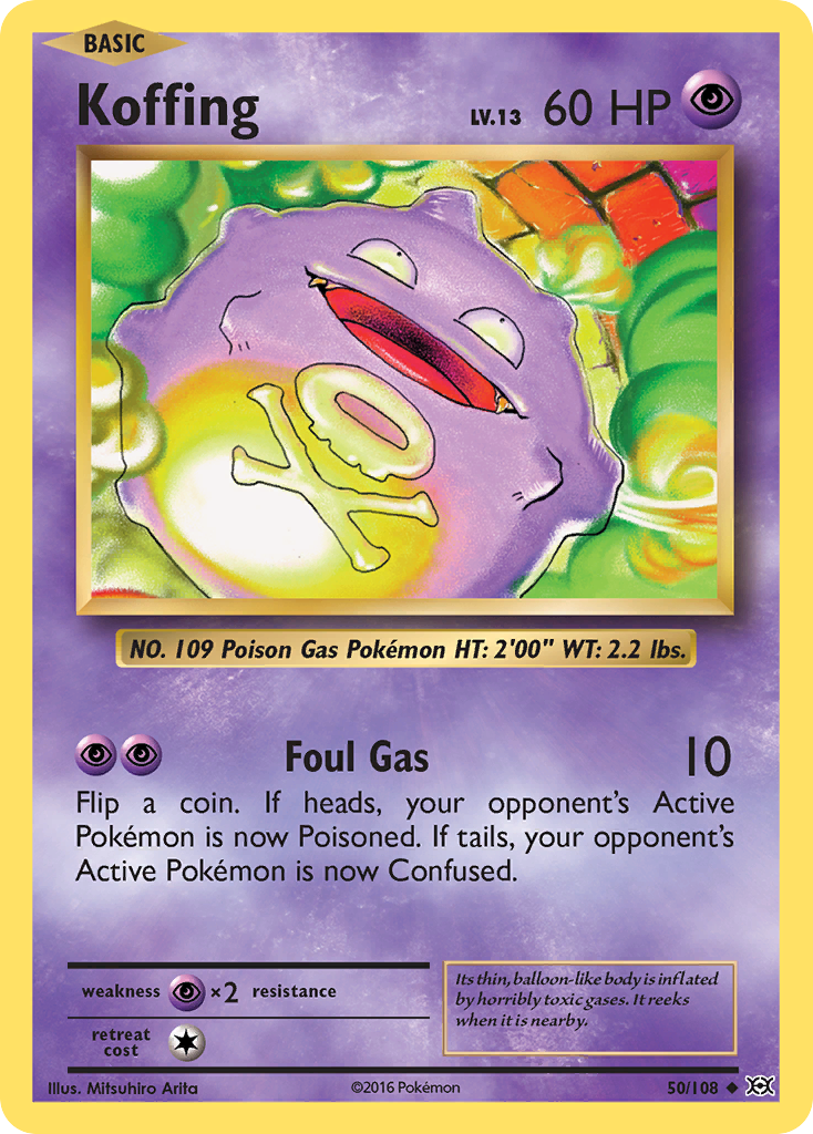 Koffing (50/108) [XY: Evolutions] | Event Horizon Hobbies CA