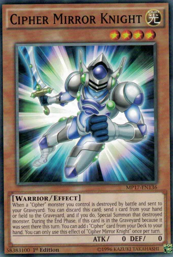 Cipher Mirror Knight [MP17-EN136] Common | Event Horizon Hobbies CA