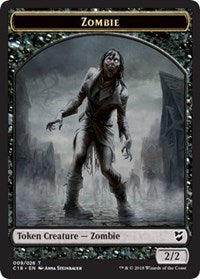 Zombie // Shapeshifter Double-sided Token [Commander 2018 Tokens] | Event Horizon Hobbies CA