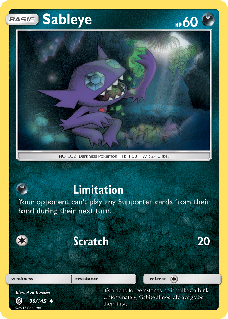 Sableye (80/145) [Sun & Moon: Guardians Rising] | Event Horizon Hobbies CA