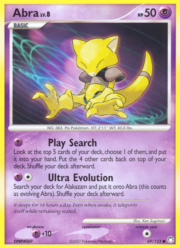 Abra (69/123) [Diamond & Pearl: Mysterious Treasures] | Event Horizon Hobbies CA