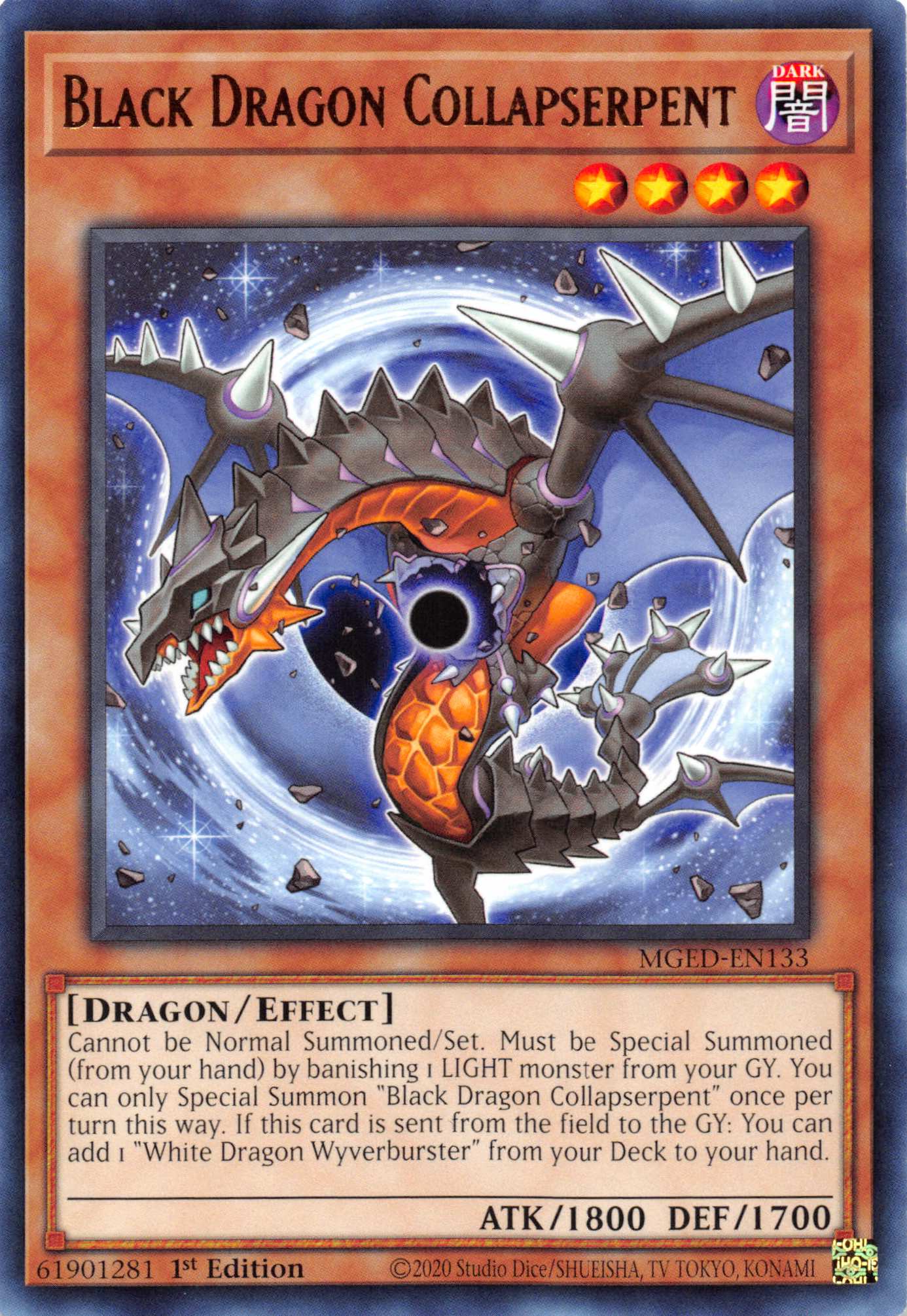 Black Dragon Collapserpent [MGED-EN133] Rare | Event Horizon Hobbies CA