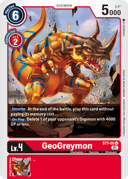 GeoGreymon [ST7-06] [Starter Deck: Gallantmon] | Event Horizon Hobbies CA