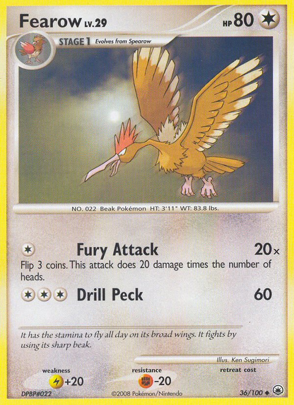 Fearow (36/100) [Diamond & Pearl: Majestic Dawn] | Event Horizon Hobbies CA