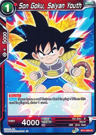 Son Goku, Saiyan Youth (BT11-008) [Vermilion Bloodline] | Event Horizon Hobbies CA