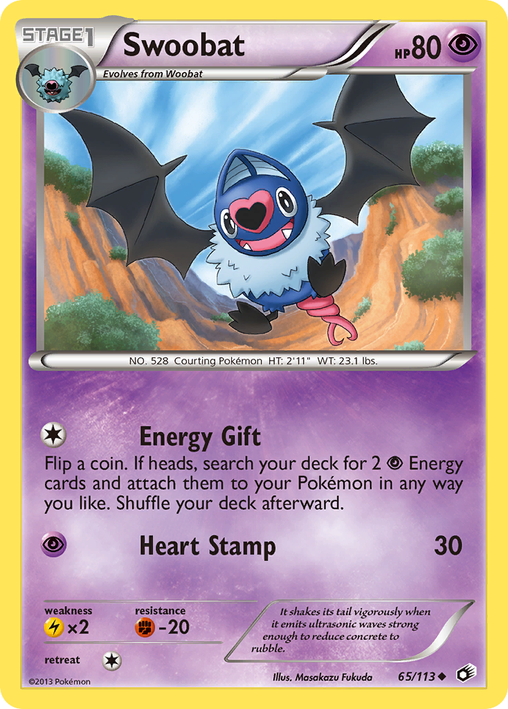 Swoobat (65/113) [Black & White: Legendary Treasures] | Event Horizon Hobbies CA