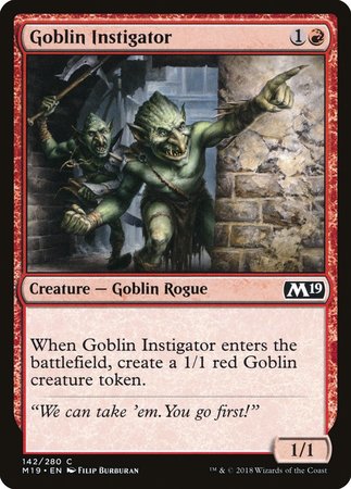 Goblin Instigator [Core Set 2019] | Event Horizon Hobbies CA