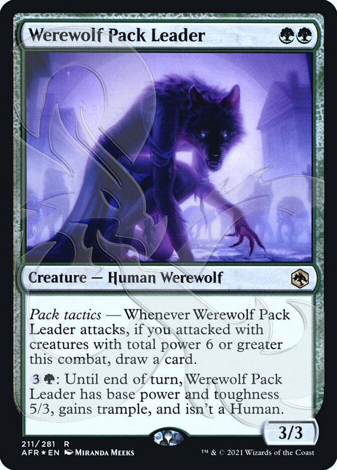 Werewolf Pack Leader (Ampersand Promo) [Dungeons & Dragons: Adventures in the Forgotten Realms Promos] | Event Horizon Hobbies CA