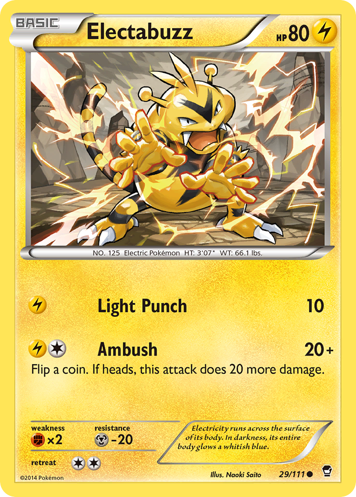 Electabuzz (29/111) [XY: Furious Fists] | Event Horizon Hobbies CA