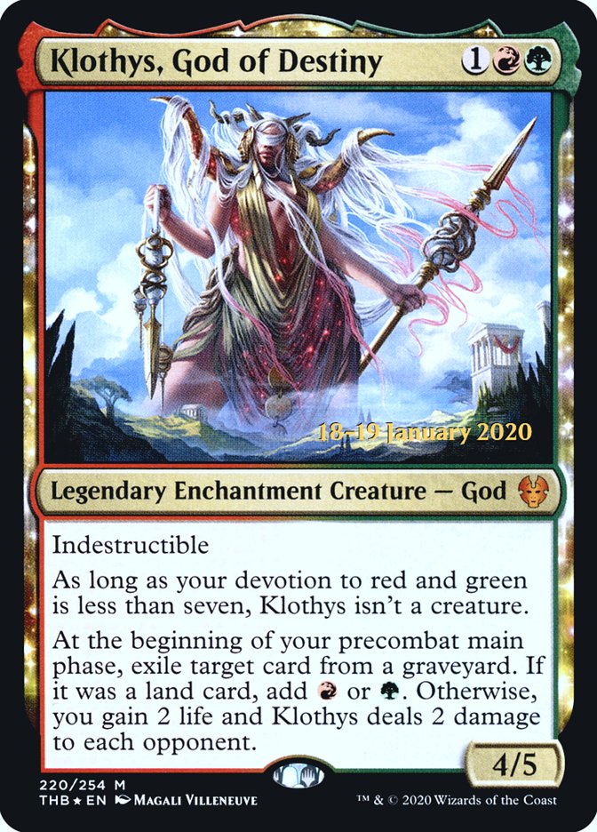 Klothys, God of Destiny [Theros Beyond Death Prerelease Promos] | Event Horizon Hobbies CA