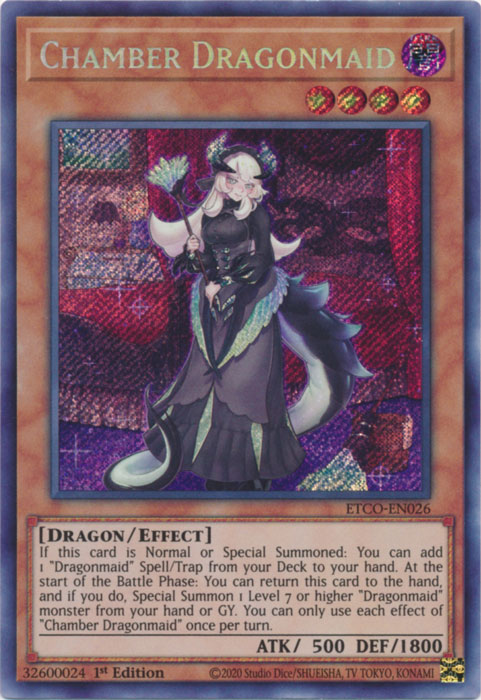 Chamber Dragonmaid [ETCO-EN026] Secret Rare | Event Horizon Hobbies CA