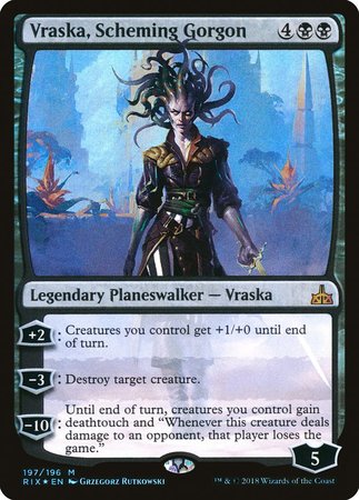 Vraska, Scheming Gorgon [Rivals of Ixalan] | Event Horizon Hobbies CA