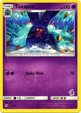 Toxapex (97/236) (Mewtwo Deck) [Battle Academy 2020] | Event Horizon Hobbies CA