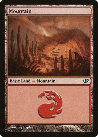 Mountain (61) [Duel Decks: Jace vs. Chandra] | Event Horizon Hobbies CA