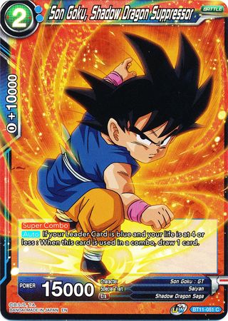 Son Goku, Shadow Dragon Suppressor (BT11-051) [Vermilion Bloodline 2nd Edition] | Event Horizon Hobbies CA