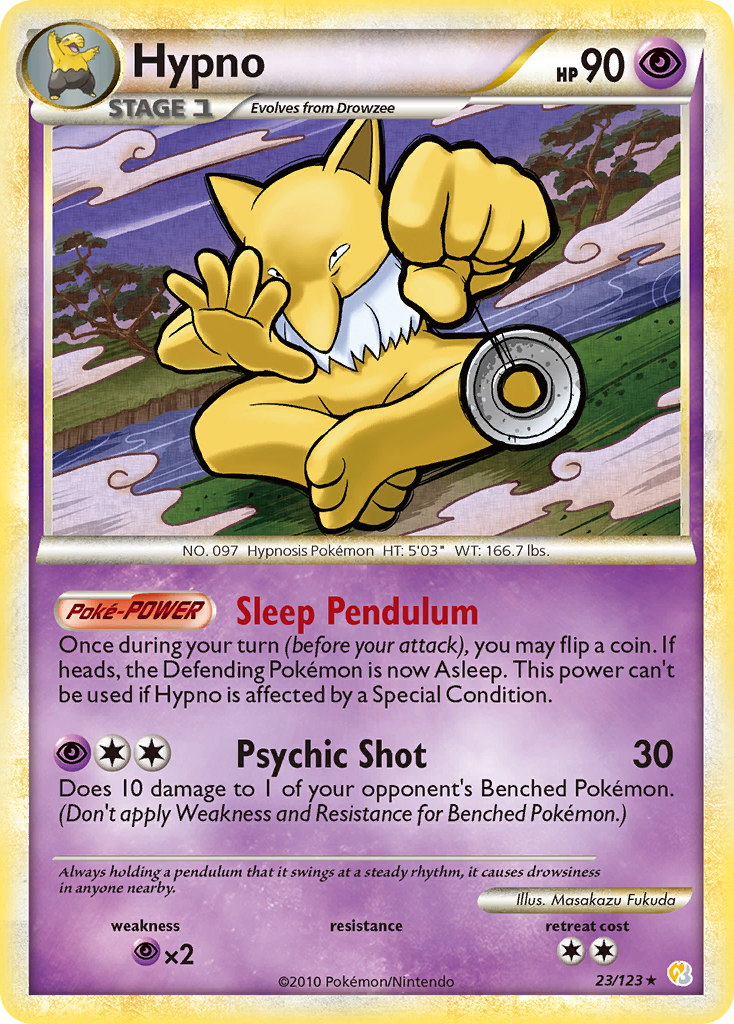 Hypno (23/123) [HeartGold & SoulSilver: Base Set] | Event Horizon Hobbies CA