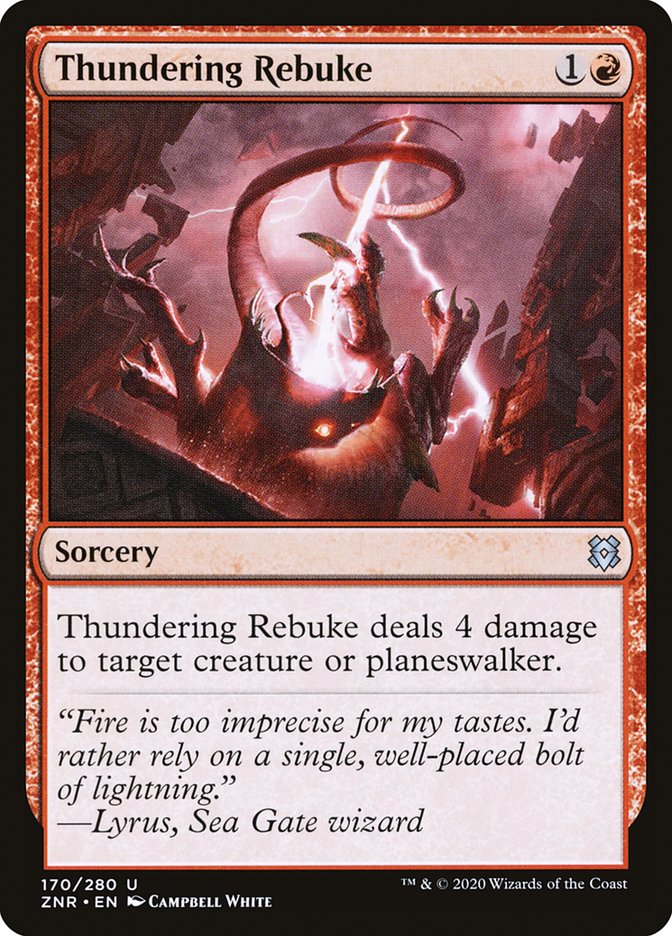 Thundering Rebuke [Zendikar Rising] | Event Horizon Hobbies CA