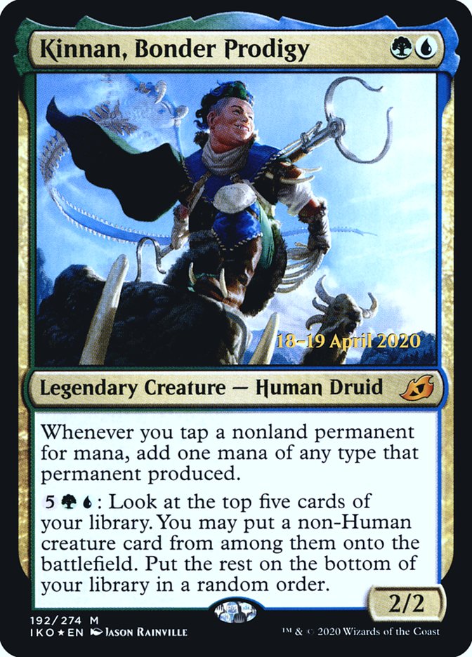 Kinnan, Bonder Prodigy  [Ikoria: Lair of Behemoths Prerelease Promos] | Event Horizon Hobbies CA