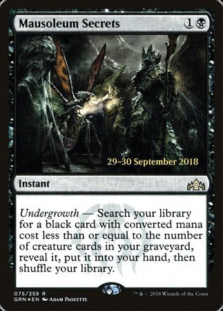 Mausoleum Secrets [Guilds of Ravnica Promos]