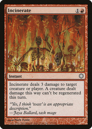 Incinerate [Coldsnap Theme Decks] | Event Horizon Hobbies CA