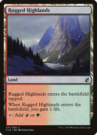 Rugged Highlands [Commander 2019] | Event Horizon Hobbies CA