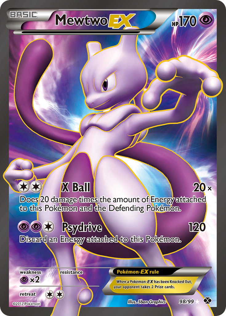 Mewtwo EX (98/99) [Black & White: Next Destinies] | Event Horizon Hobbies CA