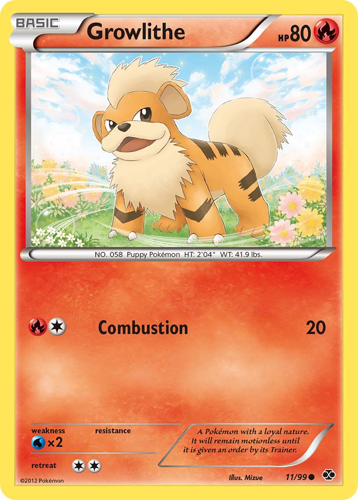 Growlithe (11/99) [Black & White: Next Destinies] | Event Horizon Hobbies CA