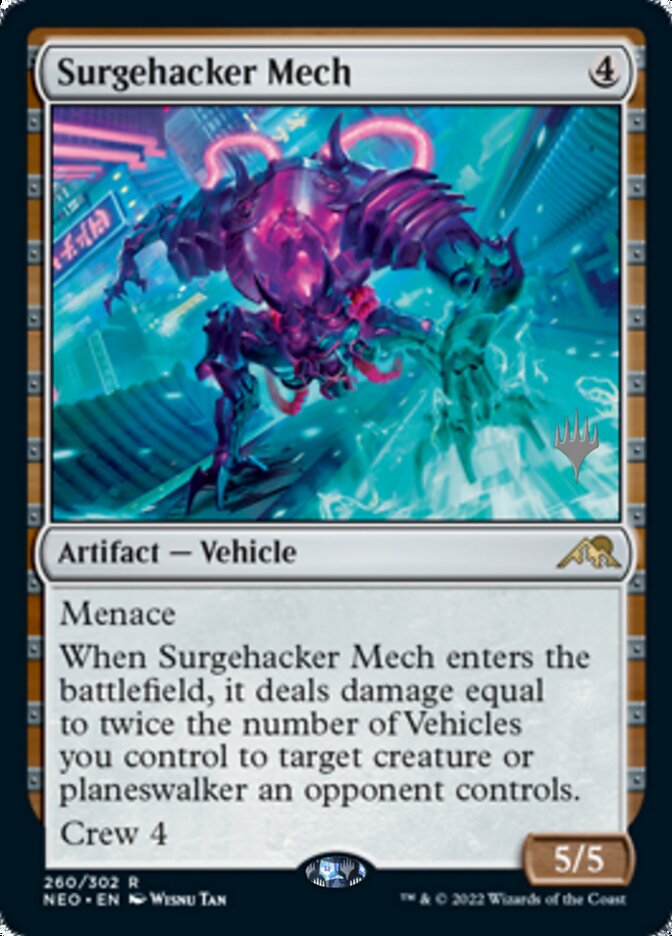 Surgehacker Mech (Promo Pack) [Kamigawa: Neon Dynasty Promos] | Event Horizon Hobbies CA