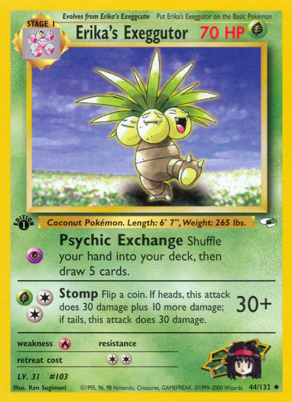 Erika's Exeggutor (44/132) [Gym Heroes 1st Edition] | Event Horizon Hobbies CA