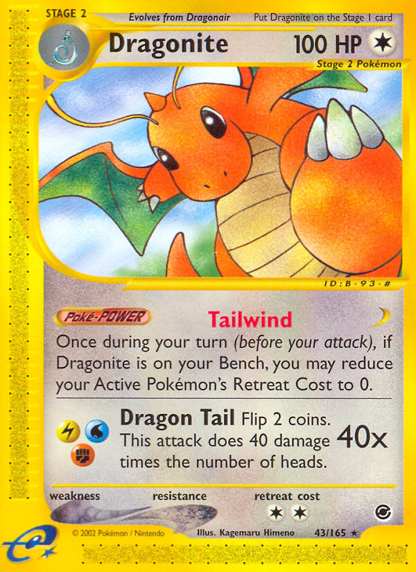 Dragonite (43/165) [Expedition: Base Set] | Event Horizon Hobbies CA