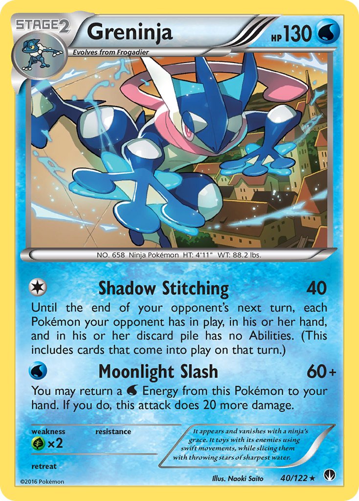 Greninja (40/122) (Theme Deck Exclusive) [XY: BREAKpoint] | Event Horizon Hobbies CA