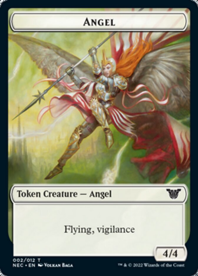 Angel // Elephant Double-sided Token [Kamigawa: Neon Dynasty Commander Tokens] | Event Horizon Hobbies CA