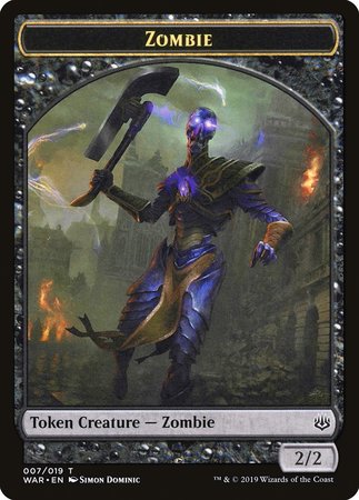 Zombie Token [War of the Spark Tokens] | Event Horizon Hobbies CA