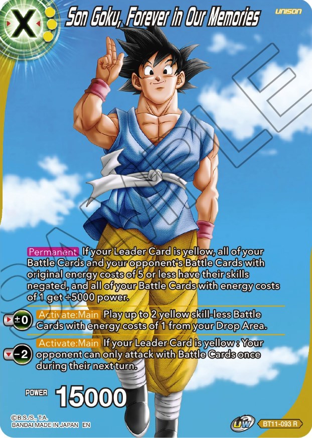 Son Goku, Forever in Our Memories (BT11-093) [Theme Selection: History of Son Goku] | Event Horizon Hobbies CA