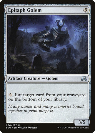 Epitaph Golem [Shadows over Innistrad] | Event Horizon Hobbies CA