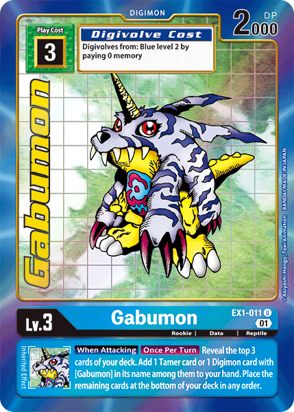 Gabumon [EX1-011] (Alternate Art) [Classic Collection] | Event Horizon Hobbies CA