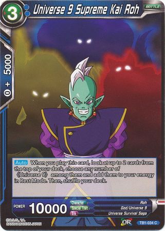 Universe 9 Supreme Kai Roh (TB1-034) [The Tournament of Power] | Event Horizon Hobbies CA