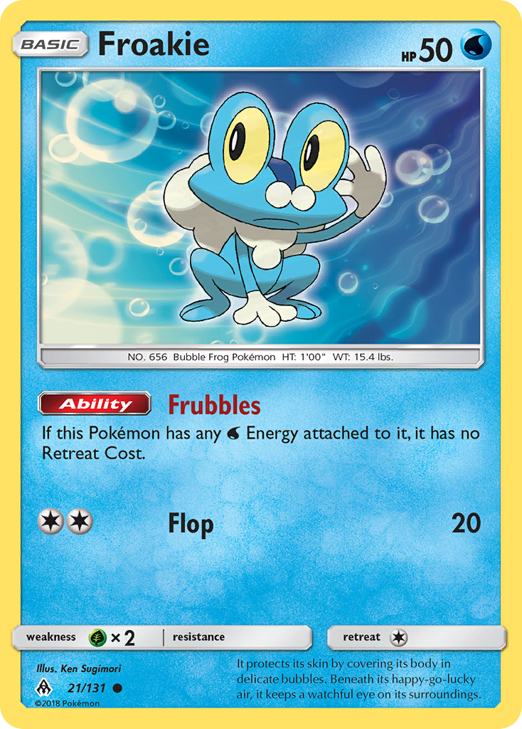 Froakie (21/131) [Sun & Moon: Forbidden Light] | Event Horizon Hobbies CA