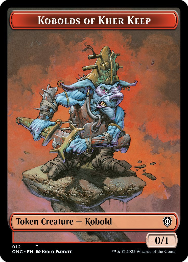 Kobolds of Kher Keep // Dragon Double-Sided Token [Phyrexia: All Will Be One Commander Tokens] | Event Horizon Hobbies CA